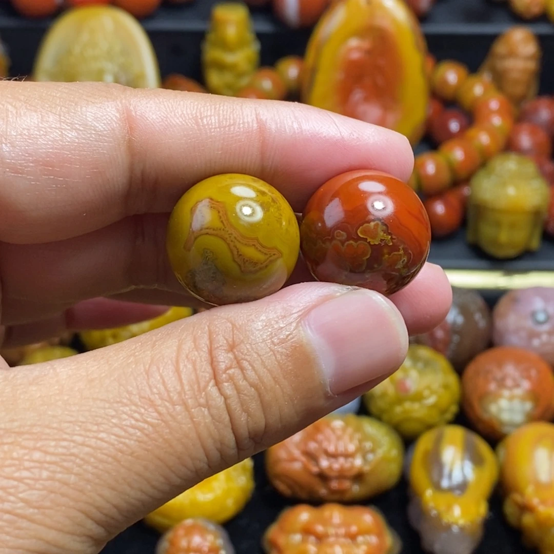 用***1玛瑙/玉髓未镶嵌18圆珠