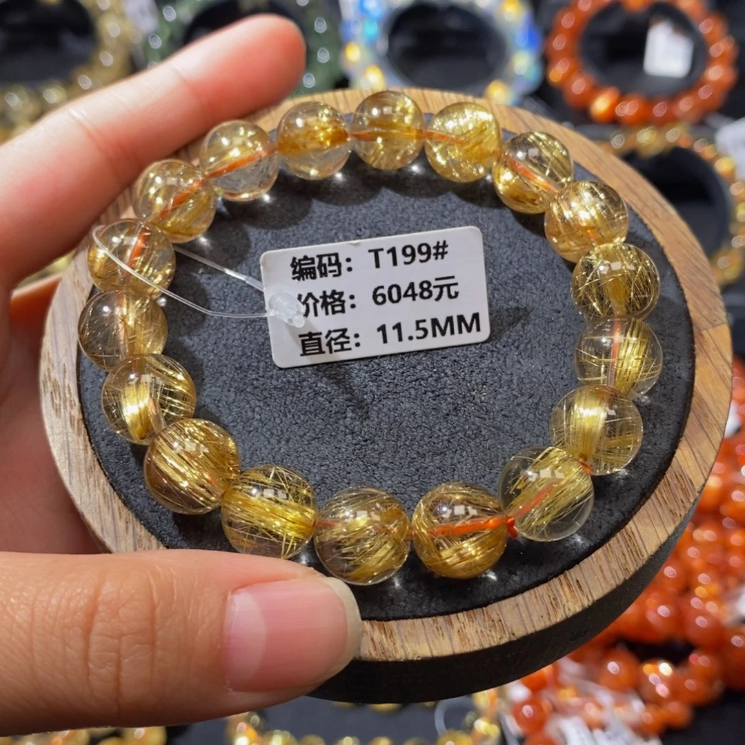 发晶手串未镶嵌T199# 11.5mm