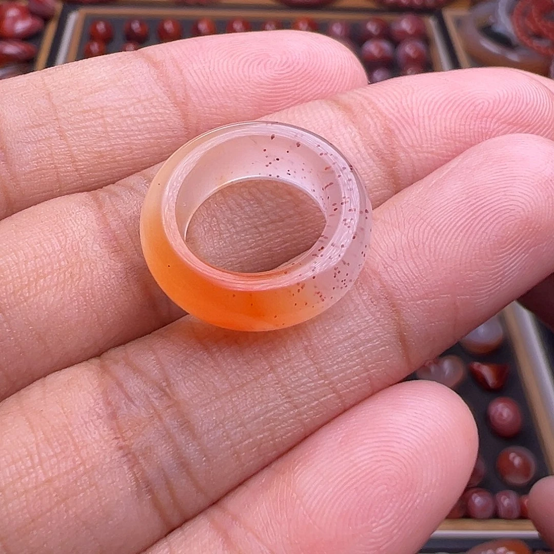 南红玛瑙未镶嵌珠宝奇石橘飘满天星11.7mm