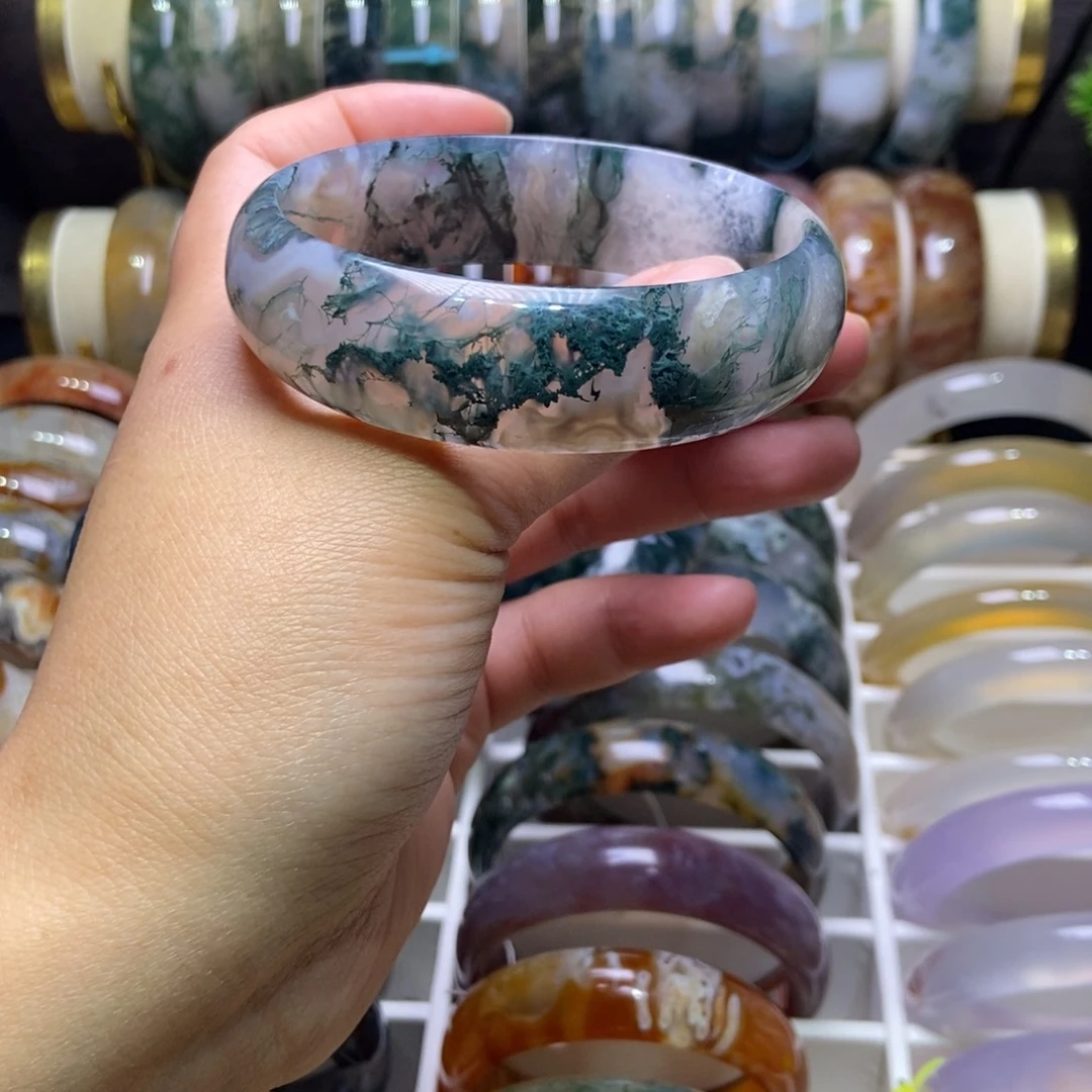 玛瑙/玉髓手镯未镶嵌美好的晚年62口