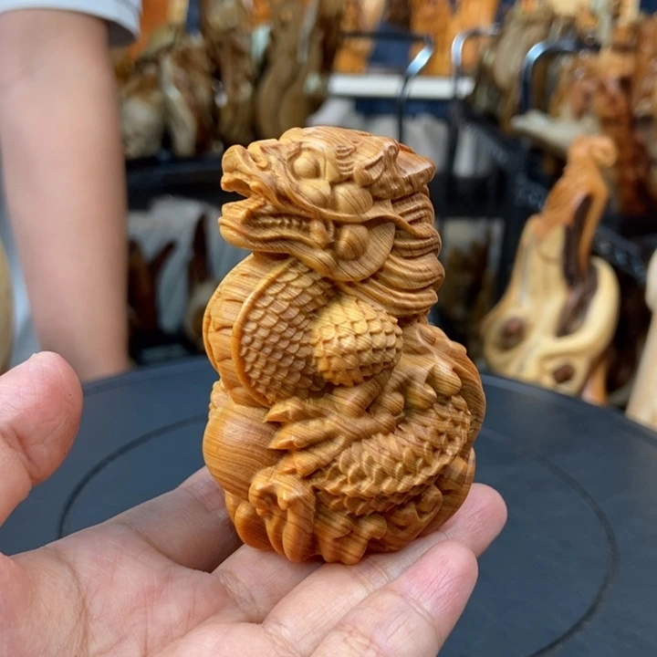 柏木（崖柏）手把件龙