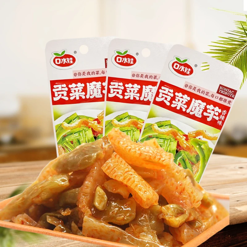 办公贡菜魔芋香辣味清脆爽口15g独立定量包装口水娃休闲零食小吃