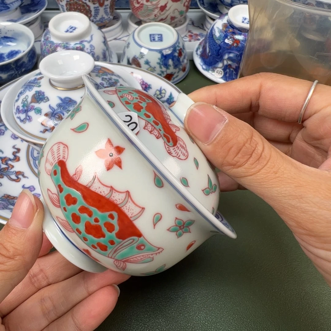 陶瓷景德镇纯手工纯手绘茶具木木20