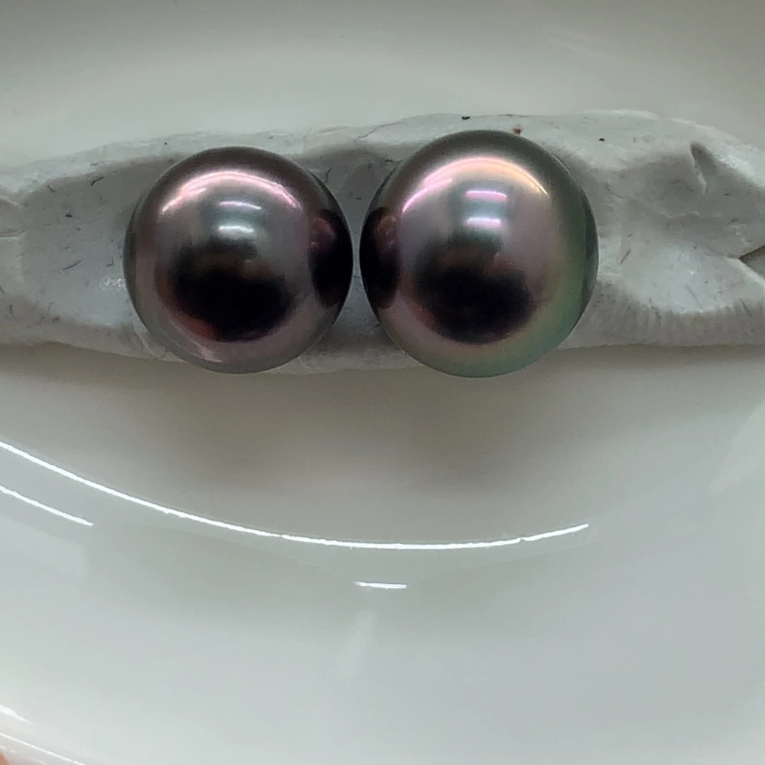 海水珍珠裸珠大溪地8+9+裸珠～静