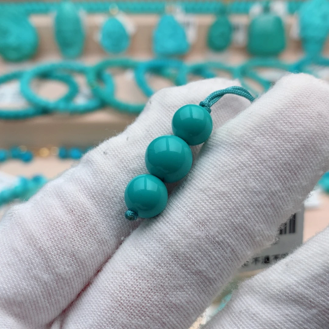 绿松石未镶嵌珠宝奇石8mm