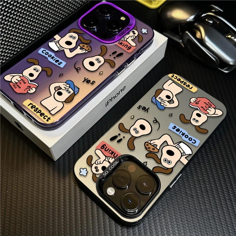 思考小狗适用苹果16promax手机壳iPhone15创意14保护套17新款卡通