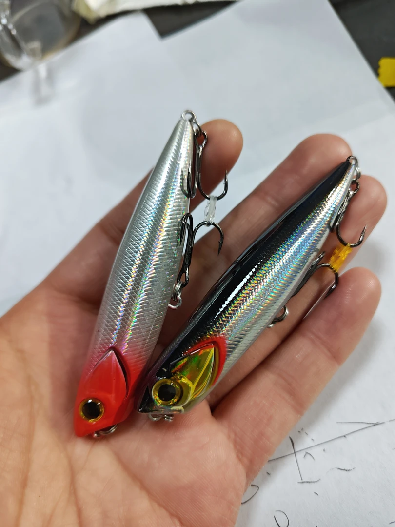 2只一组死飞系统水面之字狗路亚饵