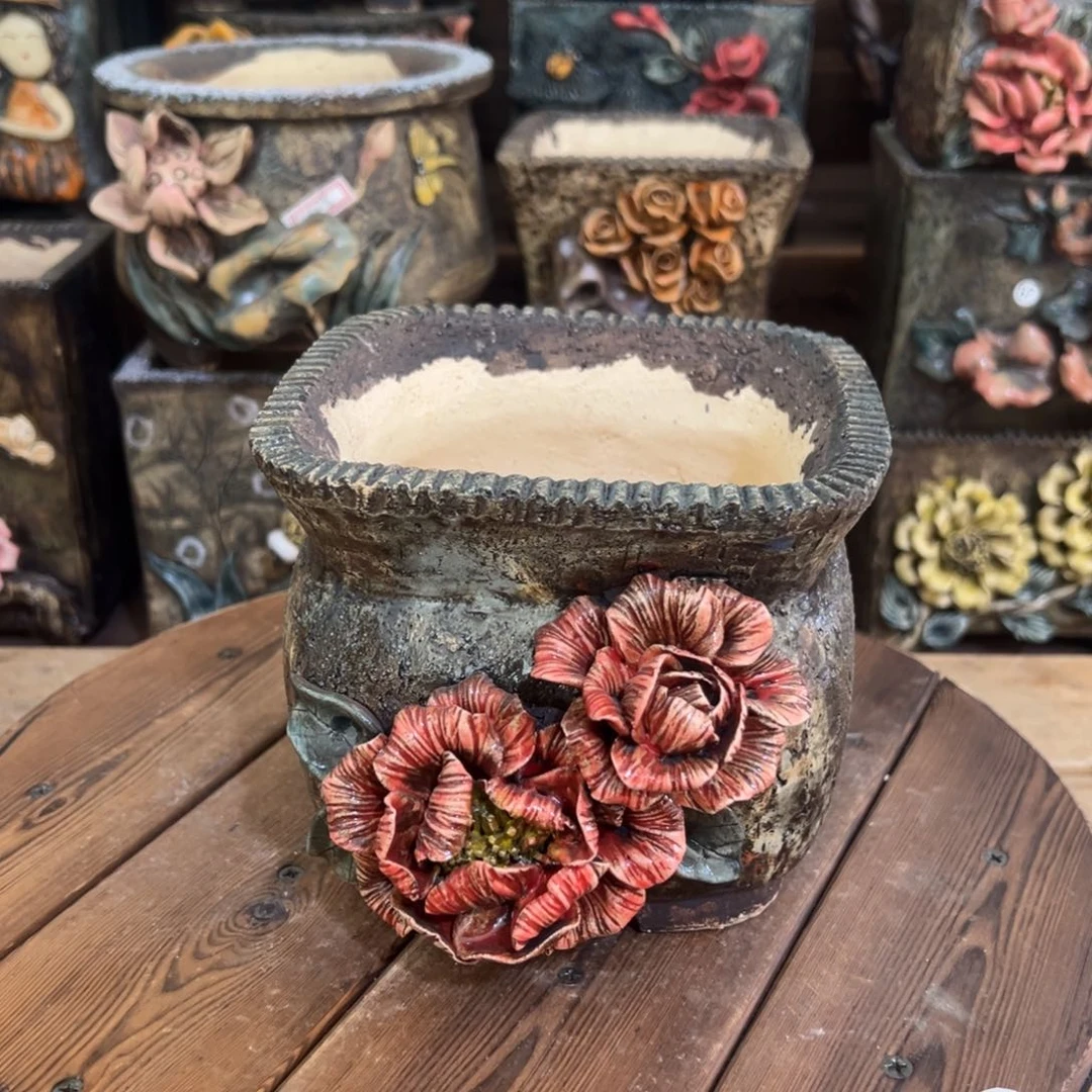 红陶青藤多肉花盆