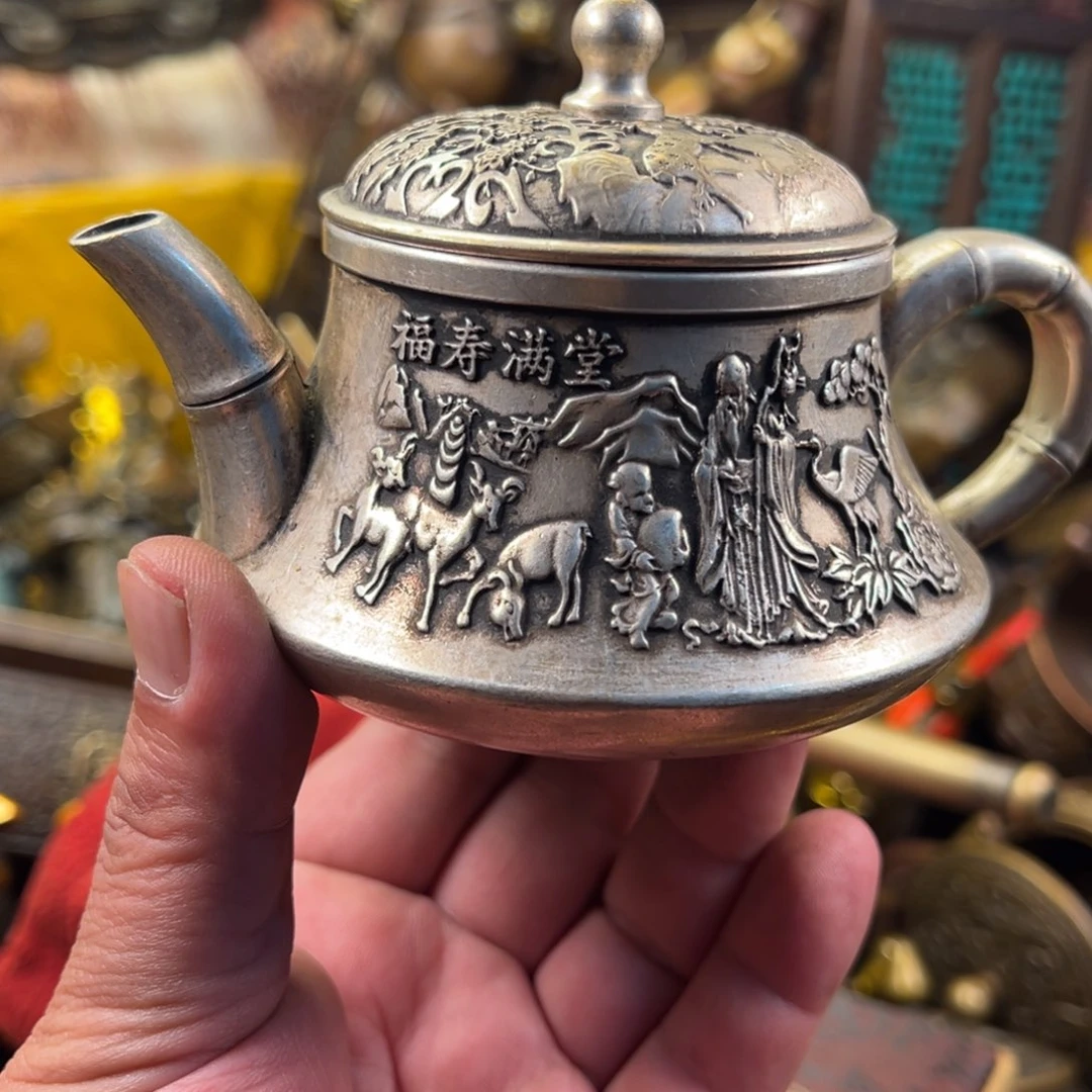 茶壶香炉铜器摆件