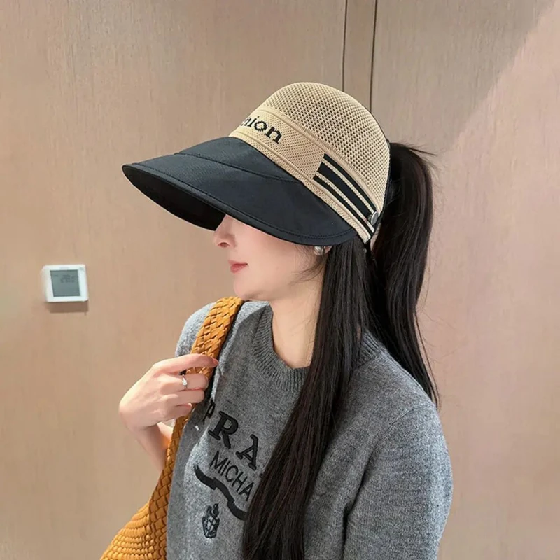 太阳帽女款2025新款帽子防晒遮阳帽女士遮脸防紫外线帽子户外帽TJ