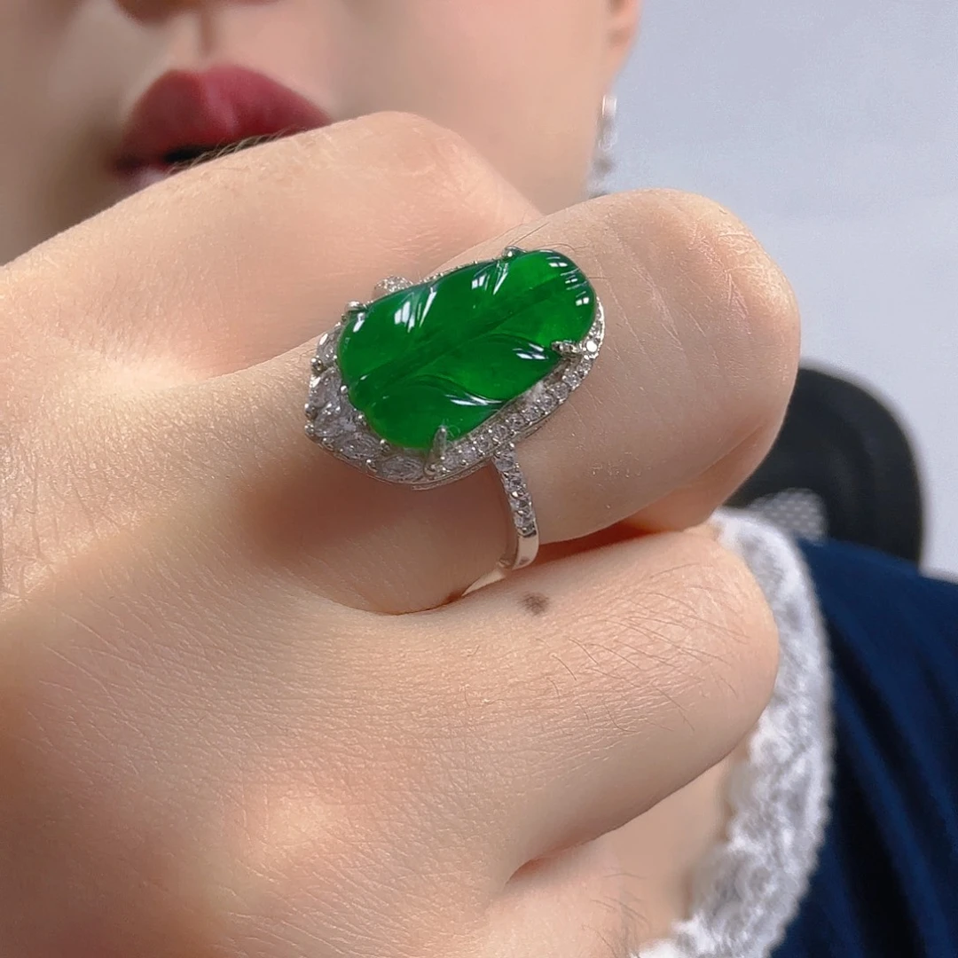 翡翠银S925镶嵌吊坠(不含链)