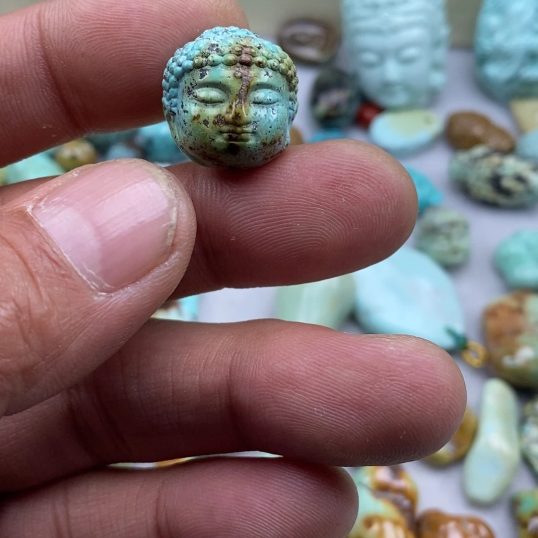 绿松石未镶嵌珠宝半成品