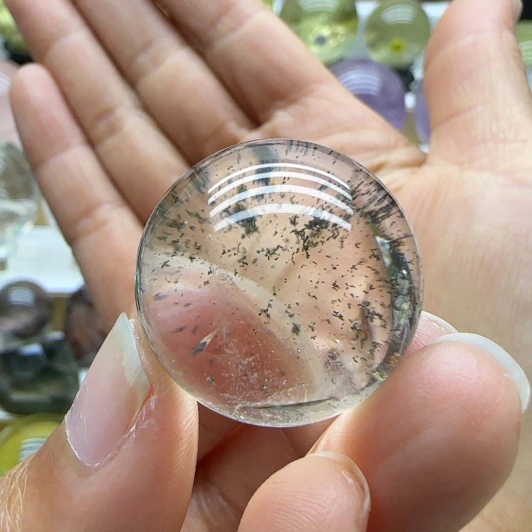 水晶未镶嵌珠宝半成品25.4mm