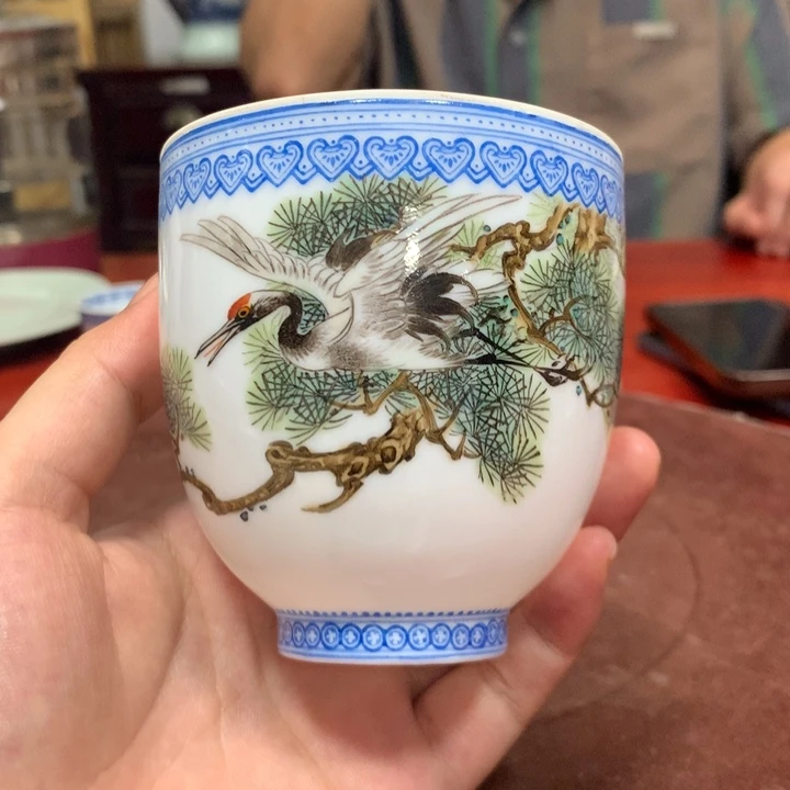 景德镇陶瓷手绘薄胎杯