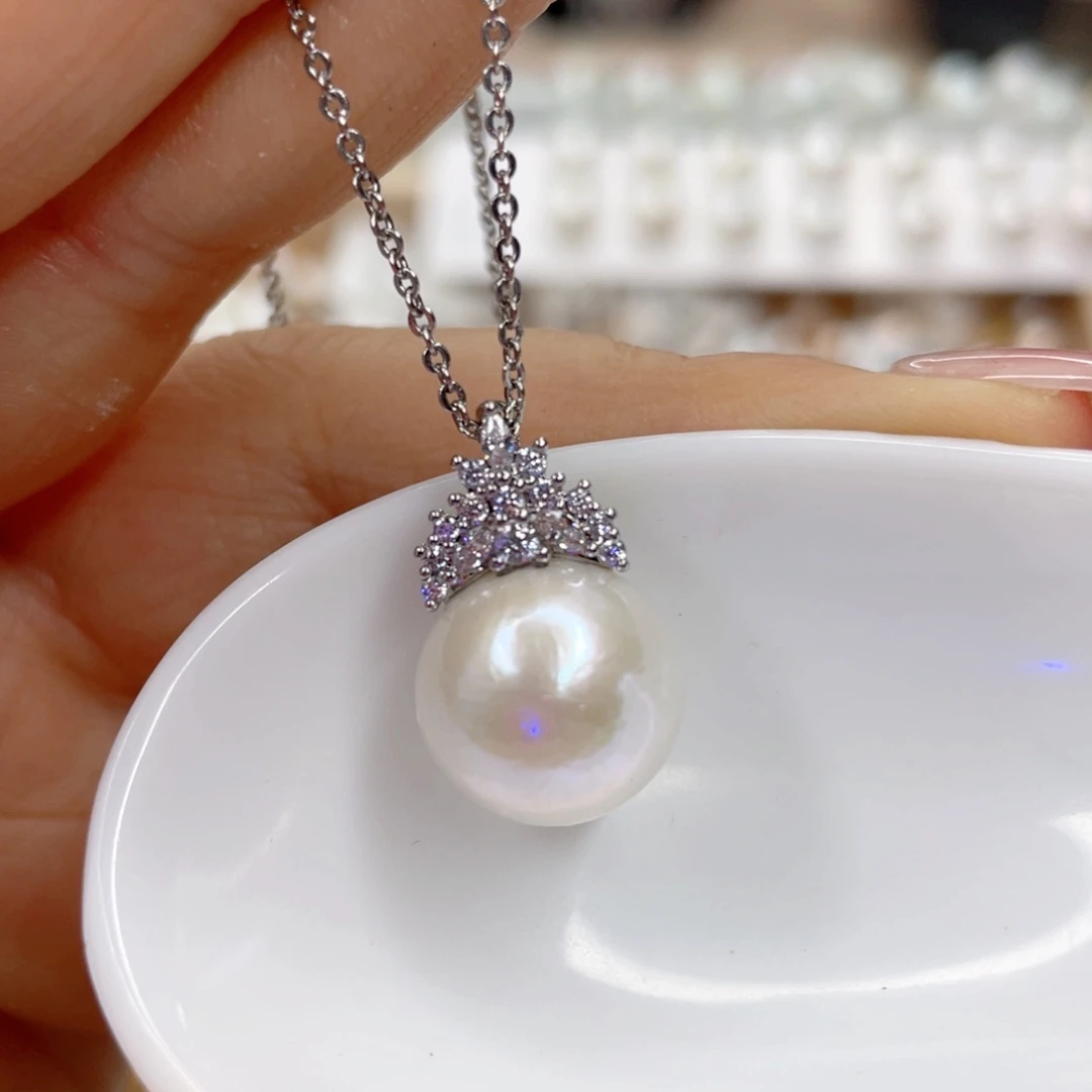 淡水珍珠未镶嵌吊坠(赠链)