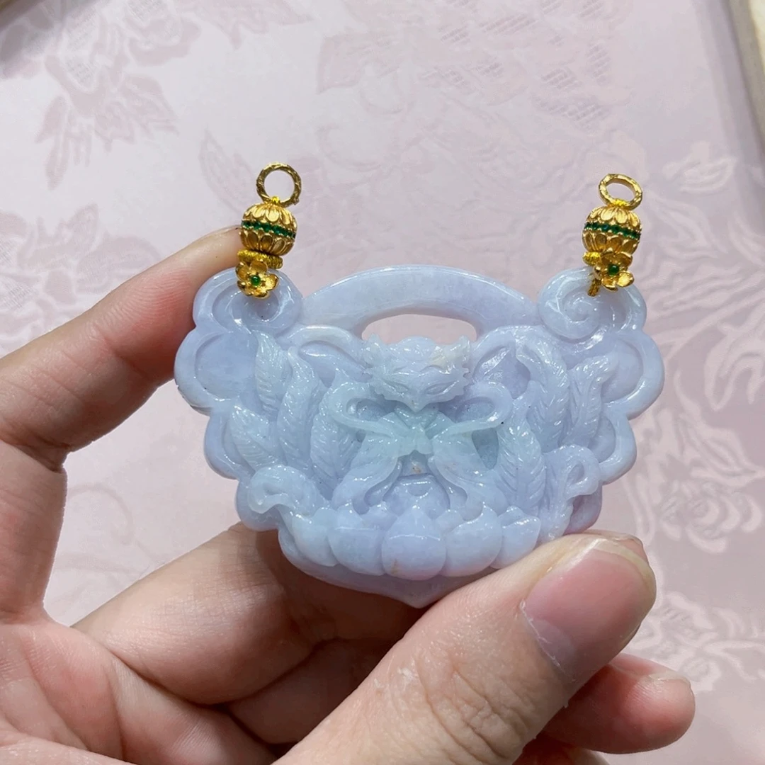 吊坠(赠链)合金翡翠代编织