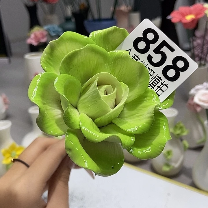 陶瓷纯手工捏花设计