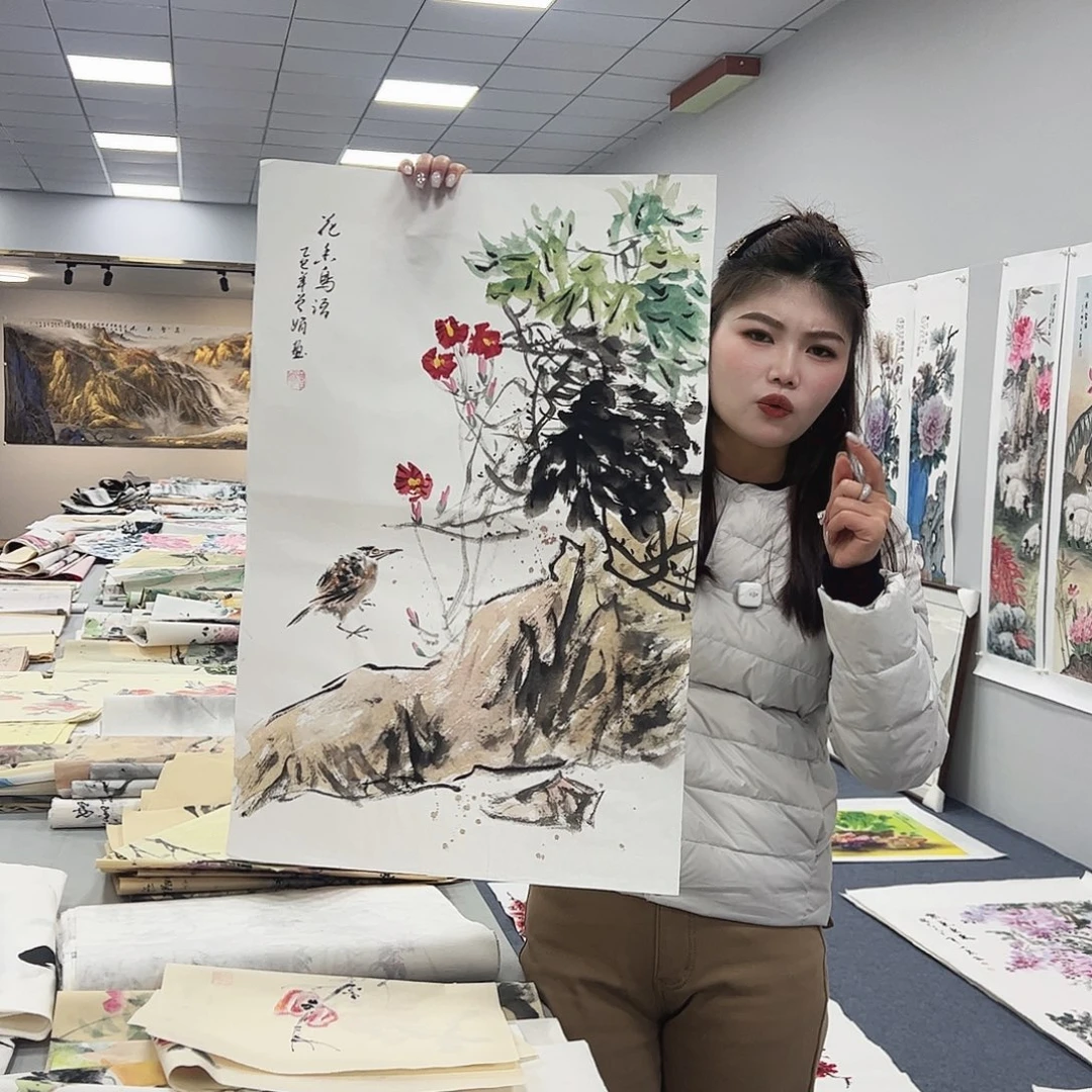国画国画作品宣纸纯手绘