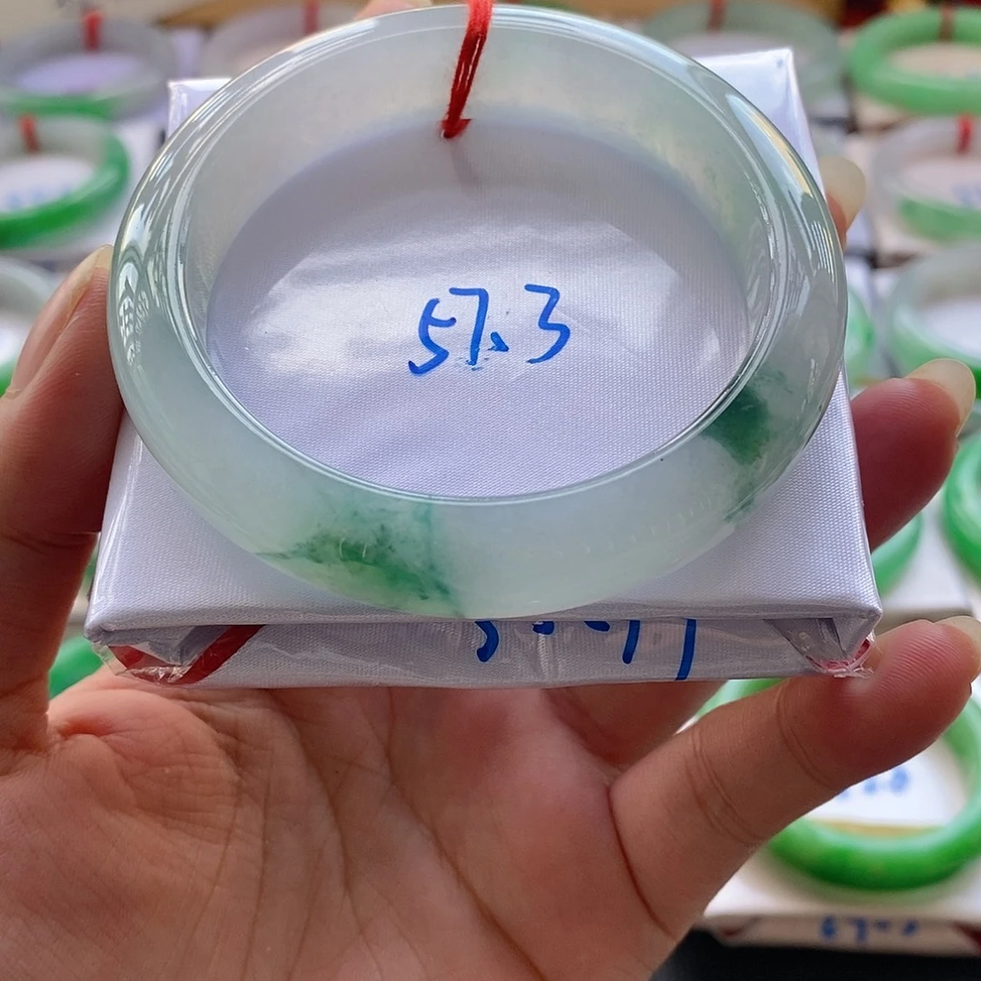 翡翠未镶嵌手镯14号