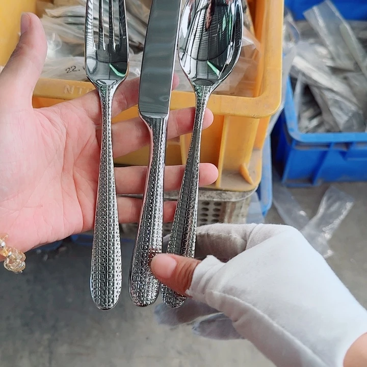 不锈钢三件套棒花柄