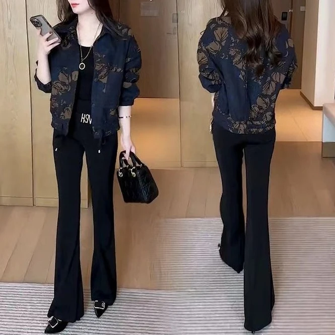 时尚小个子洋气短款外套女2025秋季新款休闲显瘦百搭减龄夹克上衣