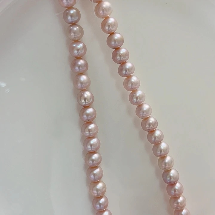 淡水珍珠8.5左右紫色未镶嵌