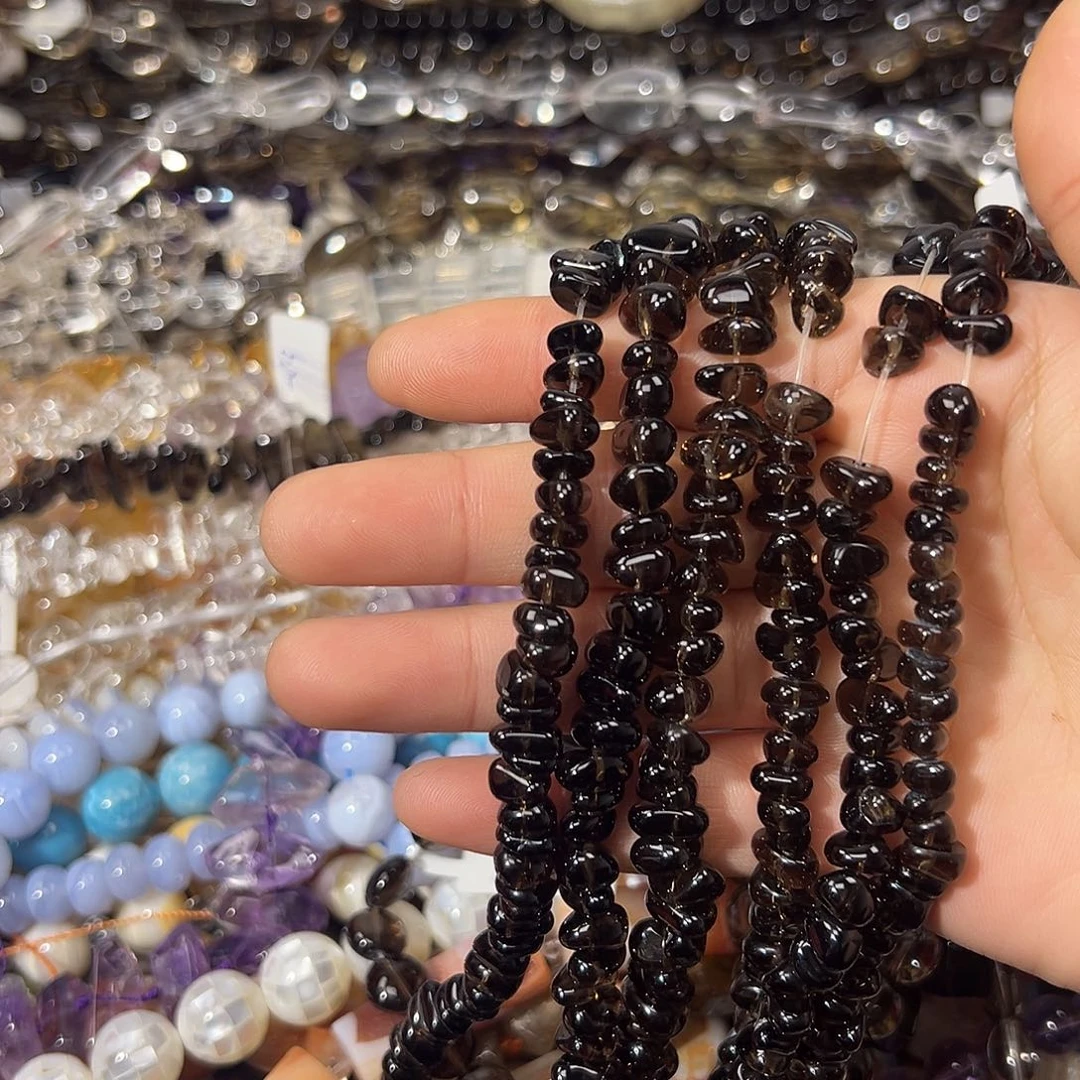 银S925镶嵌紫晶珠宝半成品茶晶随行