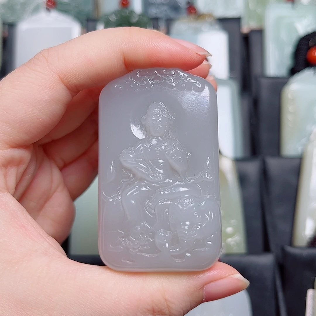 和田玉未镶嵌挂件