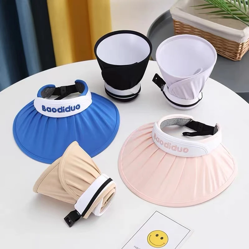 春季新款透气波浪空顶遮阳帽Q044