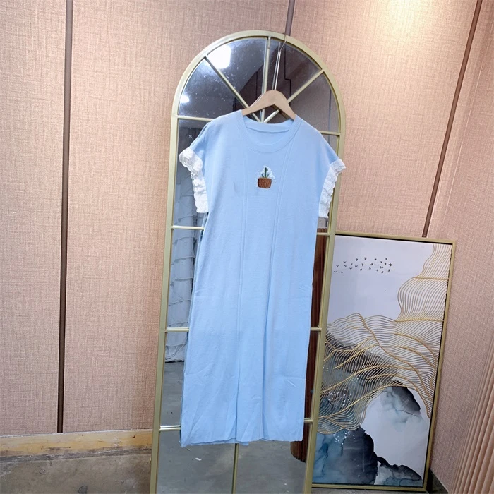 AA276蓝色孕妇裙子90-140小脏