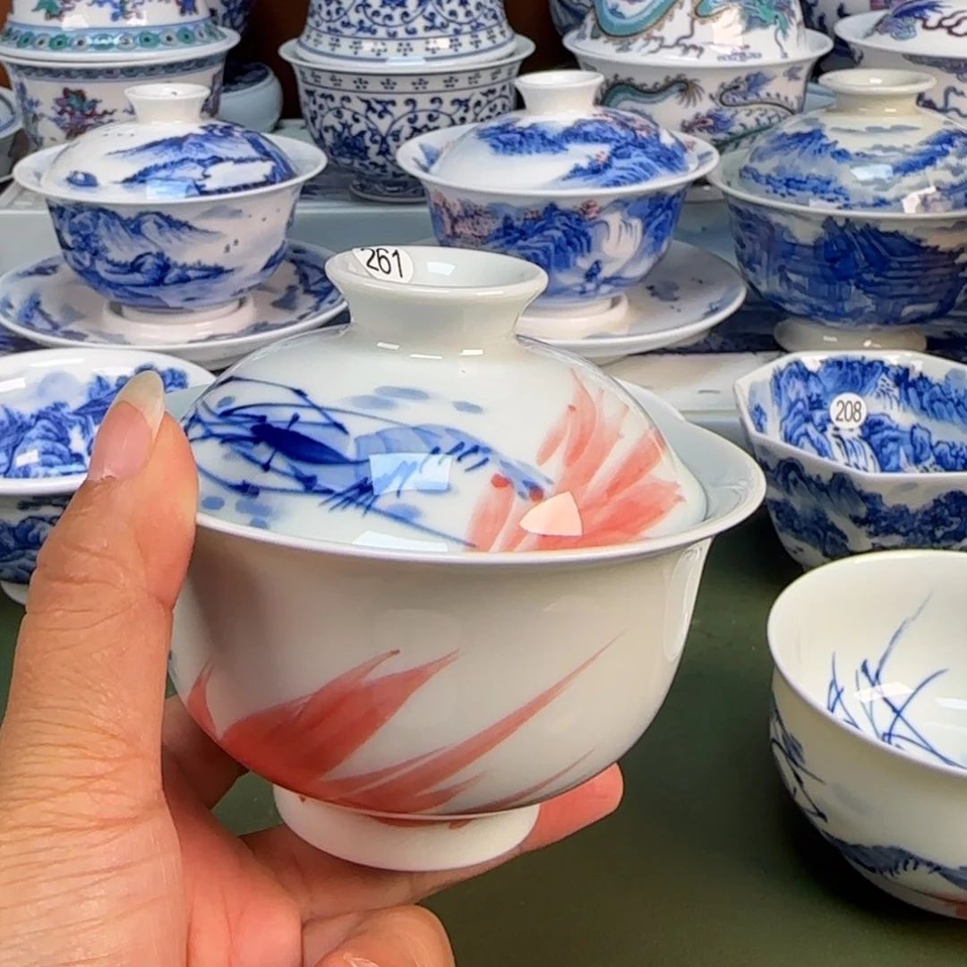 景德镇纯手绘茶具圆圆261
