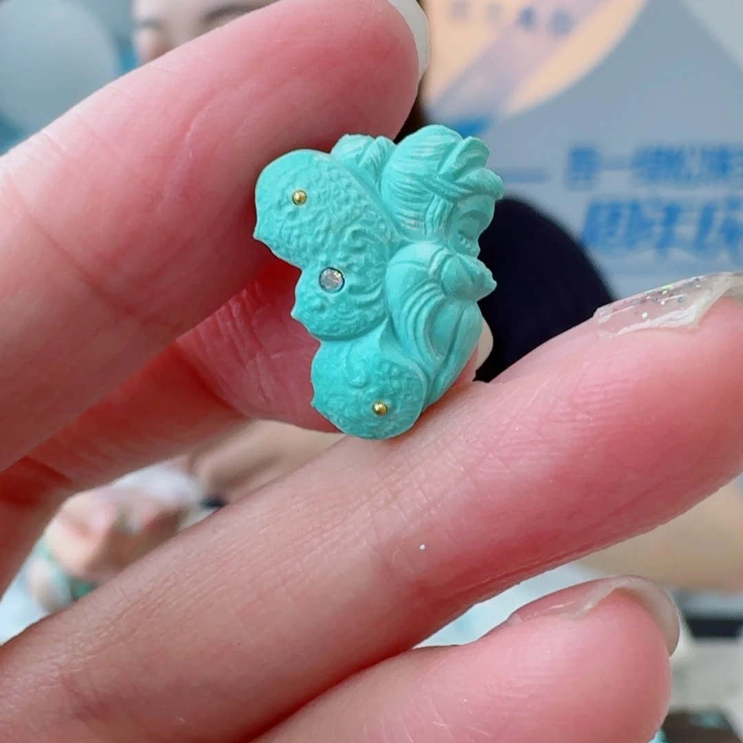 未镶嵌绿松石珠宝奇石