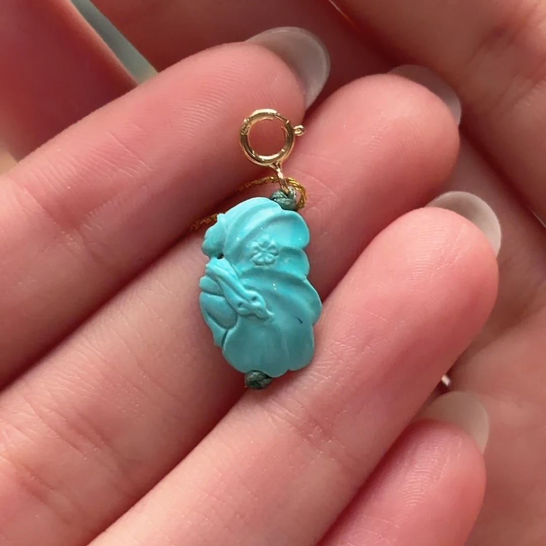 绿松石未镶嵌颈饰