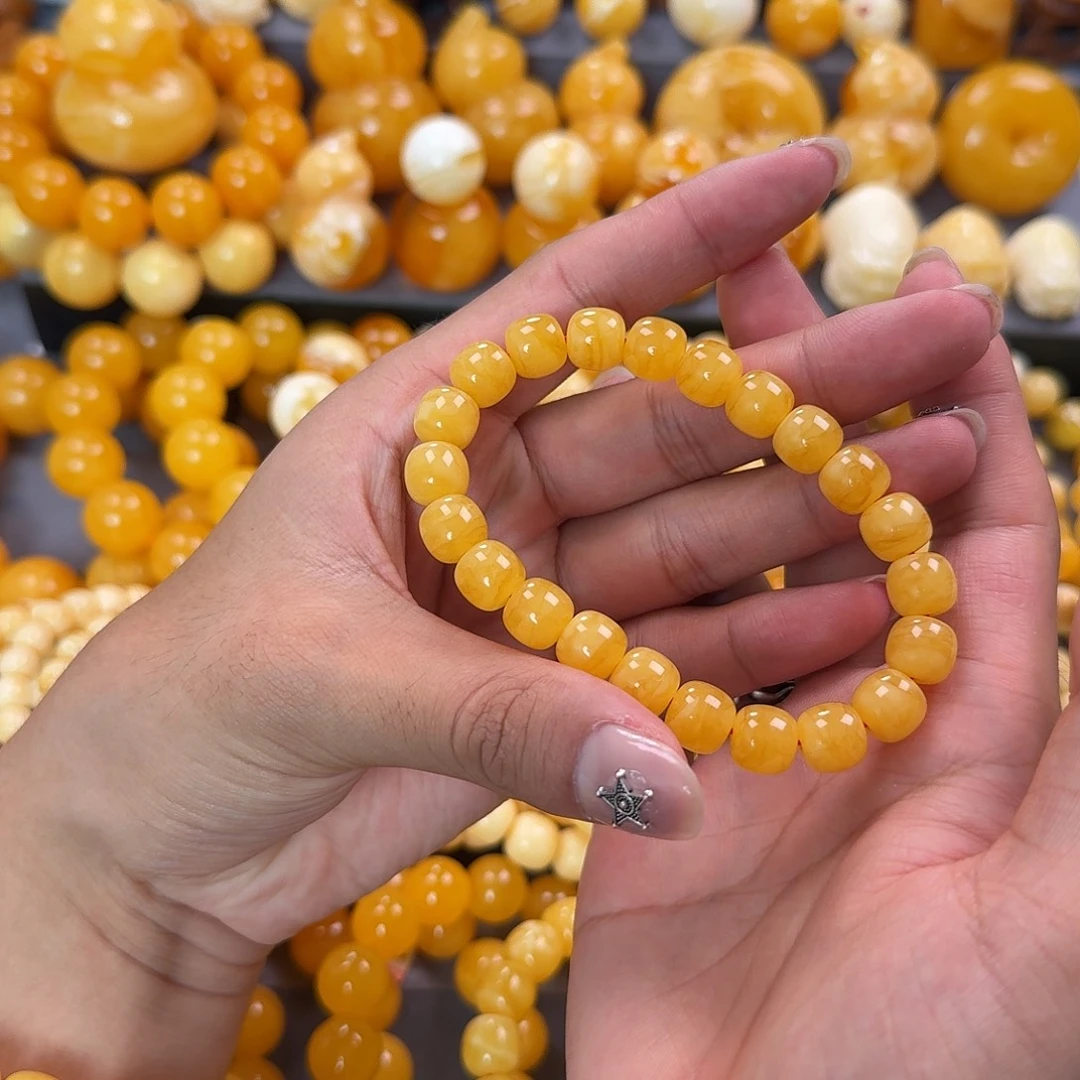 蜜蜡未镶嵌珠宝奇石同料10mm