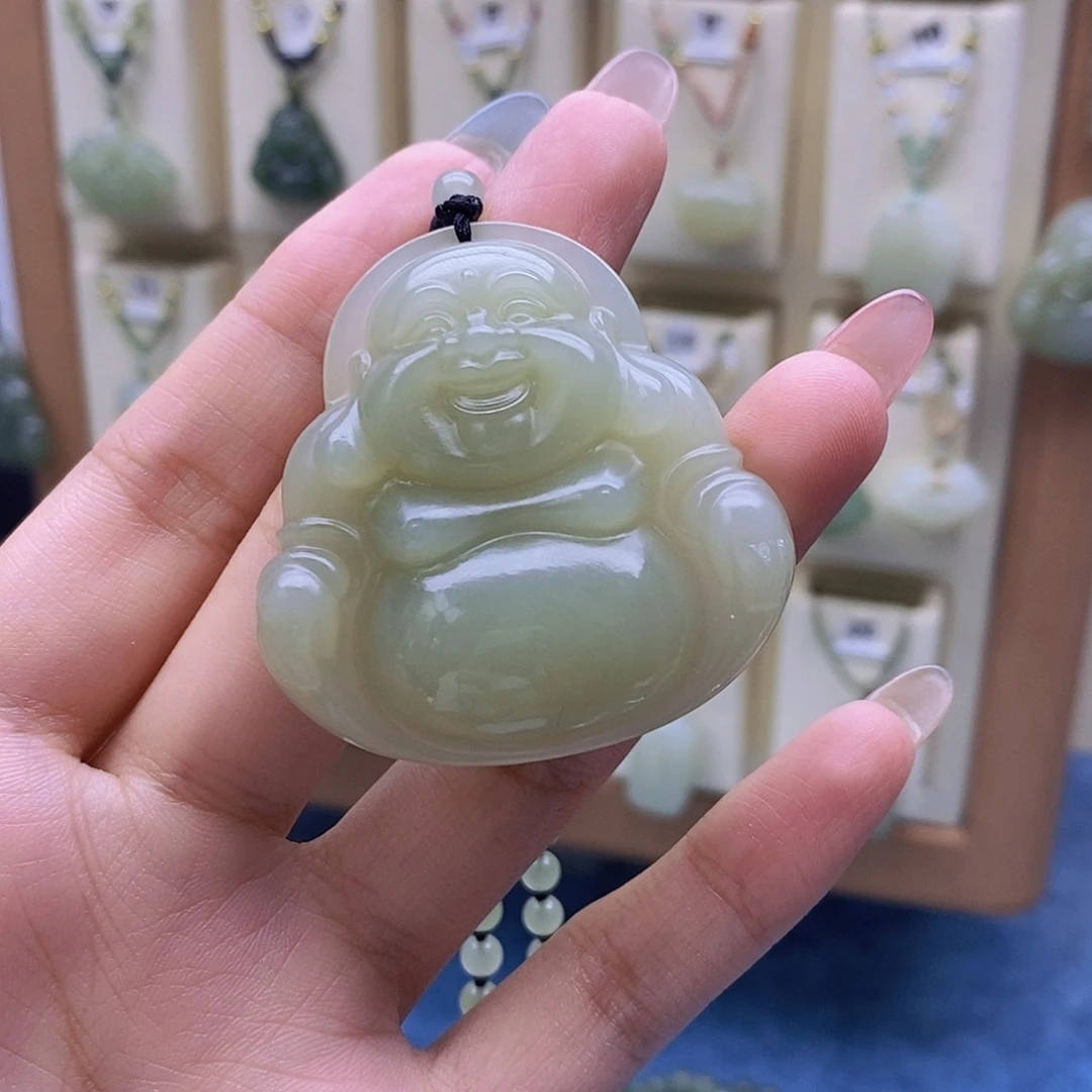 和田玉未镶嵌颈饰兮*