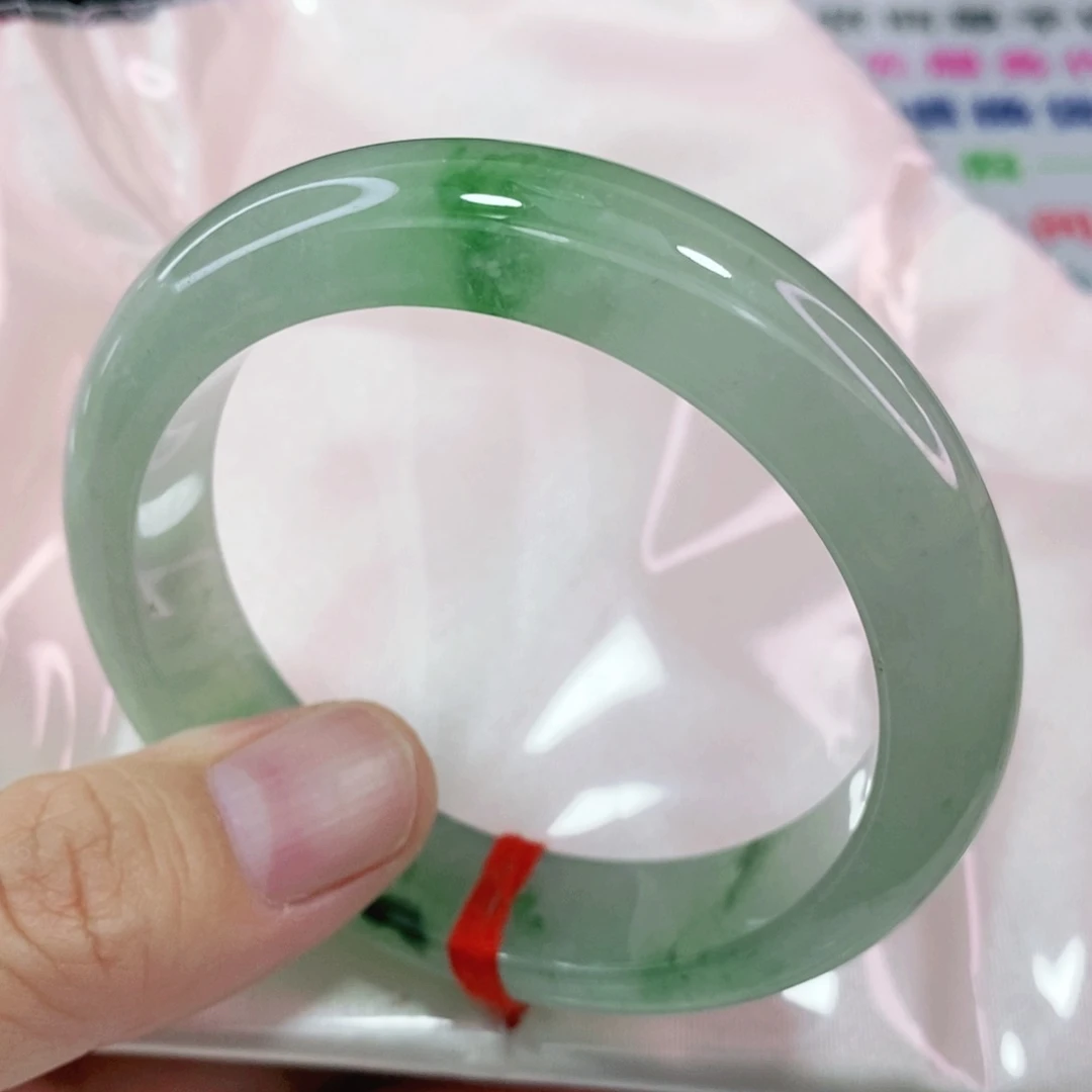 未镶嵌手镯翡翠55.4圈口高质量