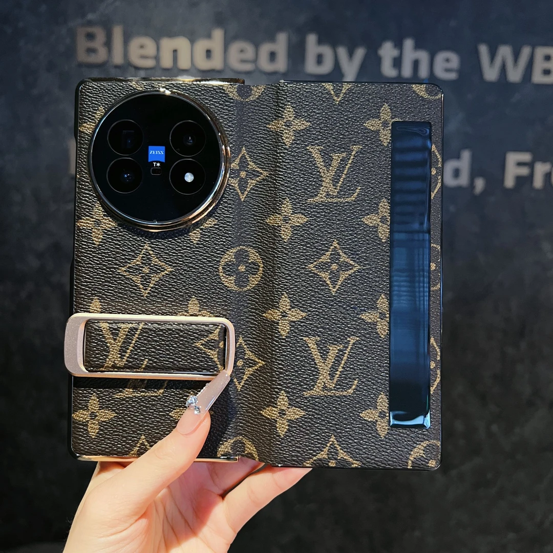 适用vivoxfold5手机壳新款腕带支架xfold5全包防摔智能视窗保护套