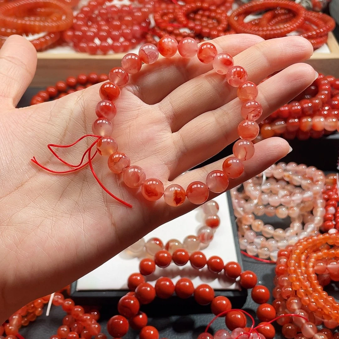 秦***一未镶嵌手链南红玛瑙