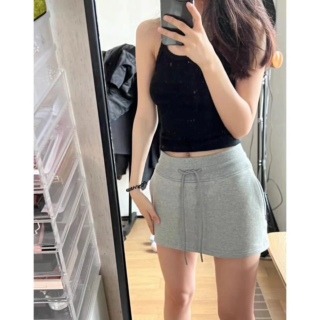 徐秋阳 辣妹运动裙 安全内衬高腰遮肉显翘臀防走光运动裙3391