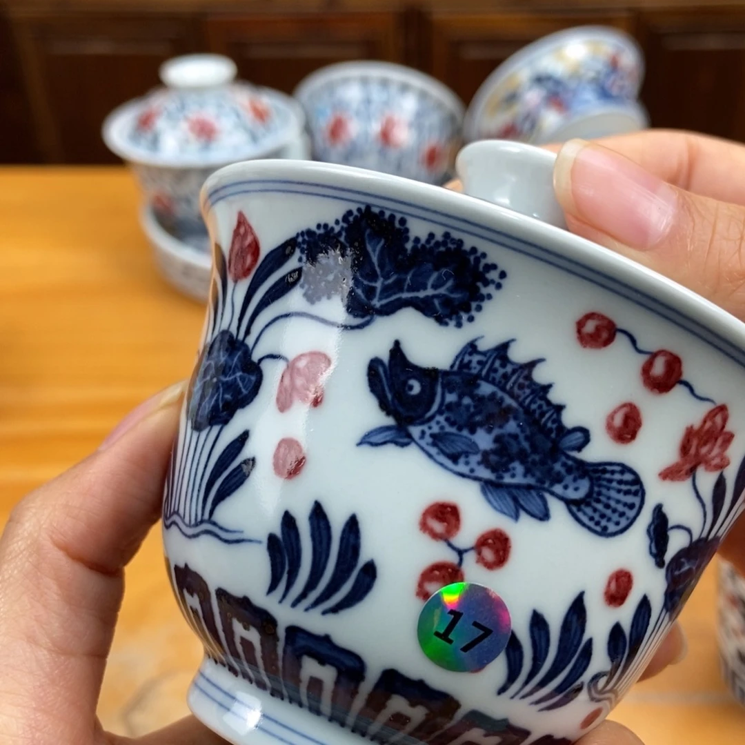 手绘现代茶具非古董