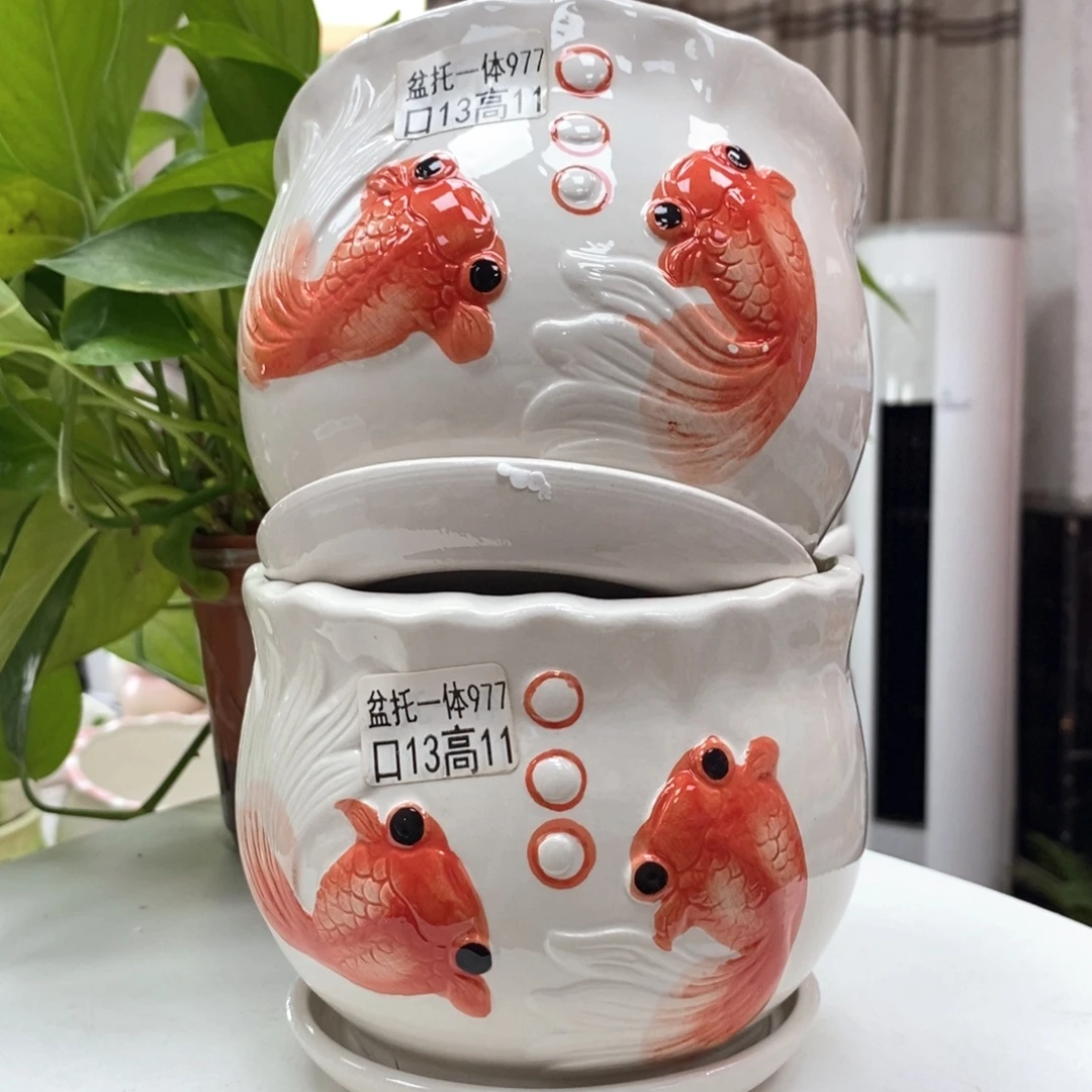 @夏西陶瓷花盆@@5977