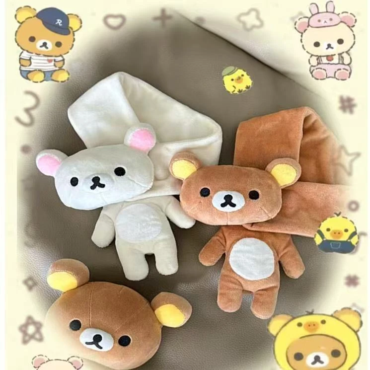 轻松熊【立体围巾】儿童围巾冬季男女童可爱加绒围脖款