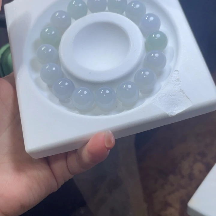 公***工翡翠未镶嵌手链边角料