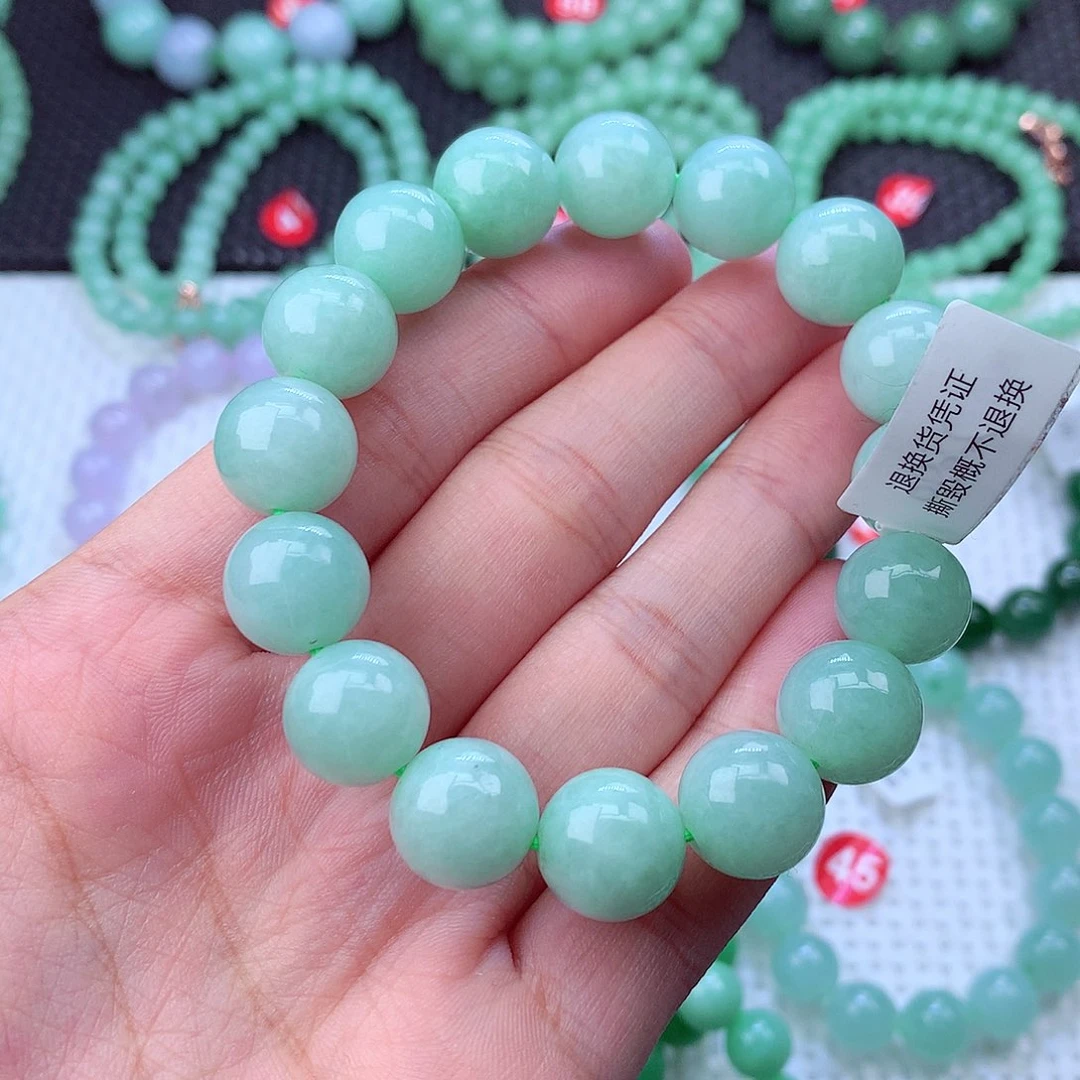 翡翠未镶嵌毛衣链