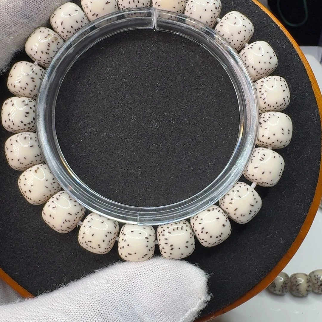 星月菩提手串卡10.5正月测留白原白