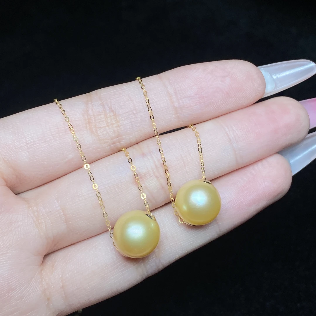 【小北好物】18k金海水珍珠套链约10.5mm+【多样性发一件】QJ19X32