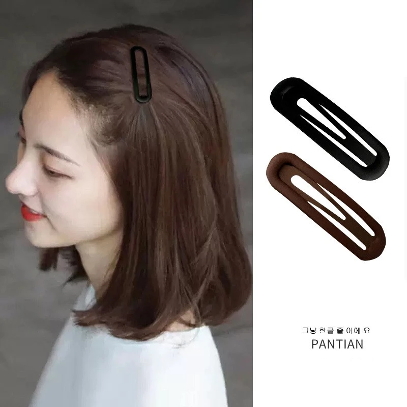 大地色刘海夹！边夹网红20253新款气质前额流海发夹头顶BB夹发卡