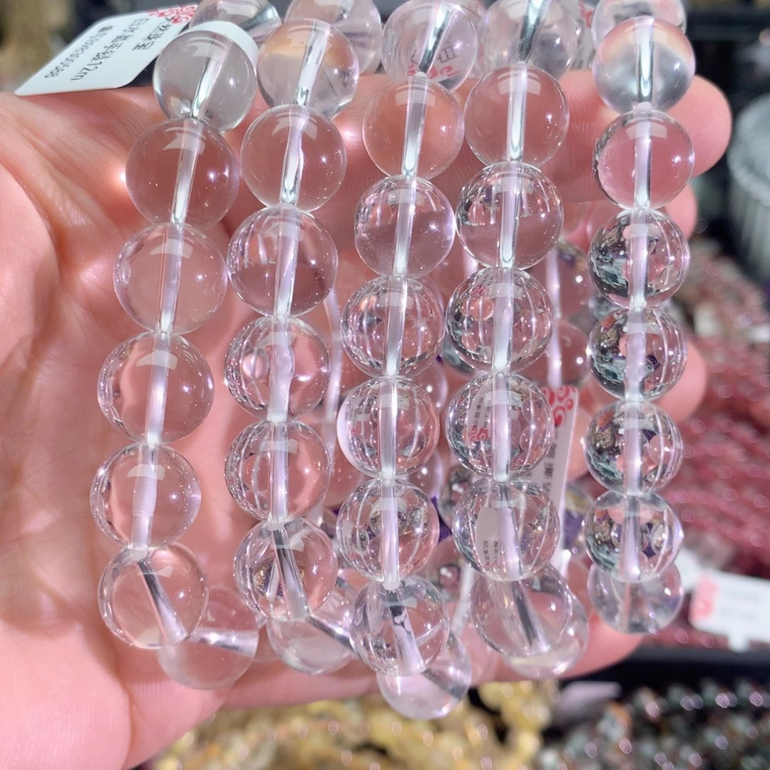 水晶手串未镶嵌双a白水晶12+