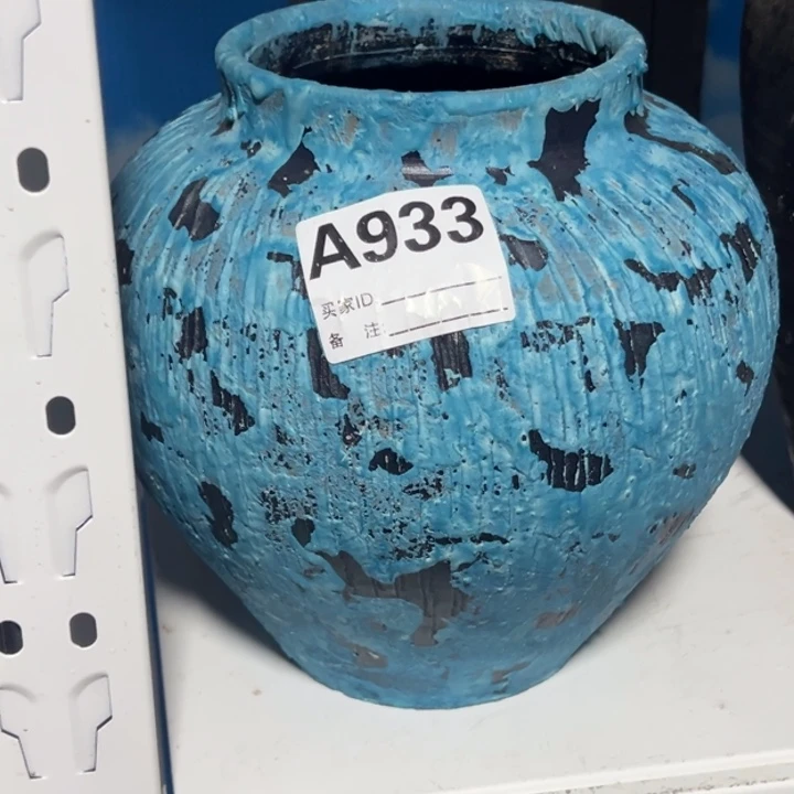 蓝色坛子高20口11默认打孔