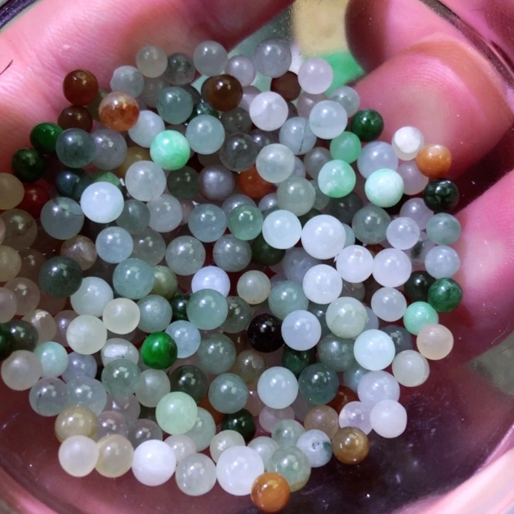 翡翠散珠天然a货翡翠